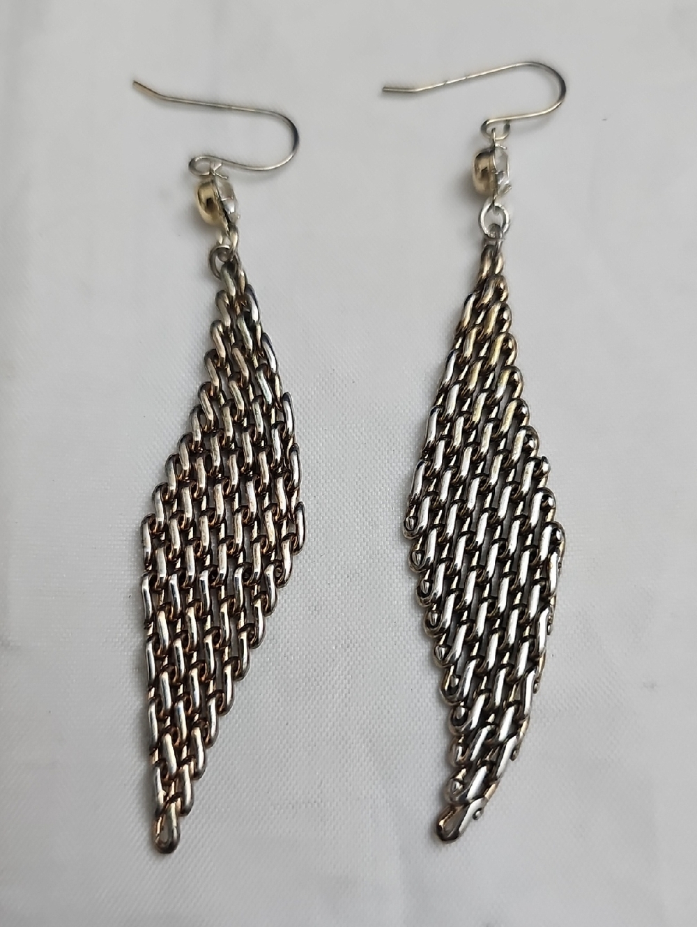 Silver Chain Fringe Drop Earrings - Women Jewelry